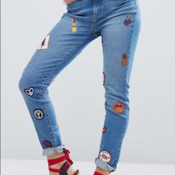 Tommy x Gigi High Waist Jean with patches - Picture 2 of 3